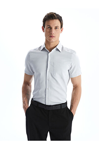LC Waikiki Regular Fit Short Sleeve Dobby Men's Shirt
