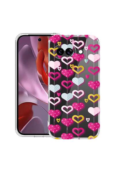 bestcase Husă Anti Shock Case For Google Pixel 10a, cu Design Lovely Hearts, ...