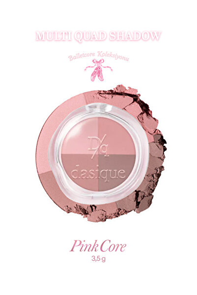 dasique Matte, Soft Texture, Non-Smudging 4-Piece Eyeshadow Palette Multi Qua...