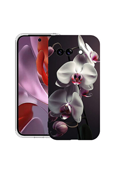 bestcase Удароустойчив калъф за Google Pixel 10a, с дизайн „бяла орхидея“, 31...