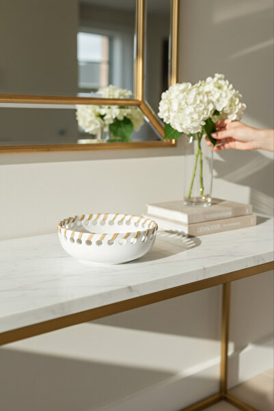 LALEZEN HOME Hale Toprak Series - Decorative Large Plate - Handmade Product