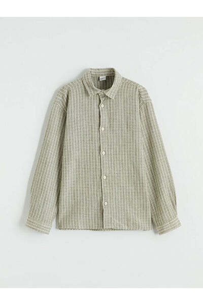 LC Waikiki Boys' Striped Poplin Shirt from Uzg Store for Style Enthusiasts