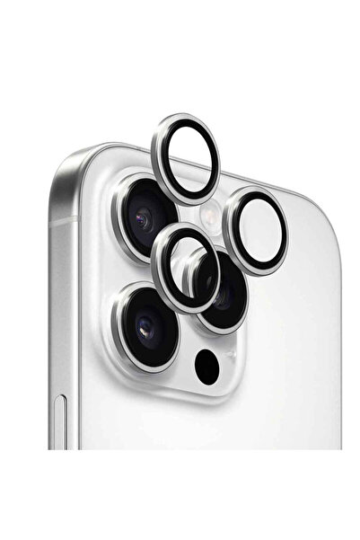 Anank Protecție de obiectiv AR pentru iPhone 16 Pro, argintie