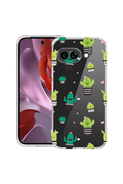 bestcase Husă Anti Shock Case For Google Pixel 10a, cu Design Happy Cactus, 3...