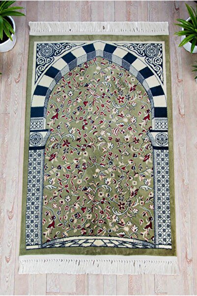 ihvan online Ravza Desenli Kalın Halı Tipi Dokuma Seccade