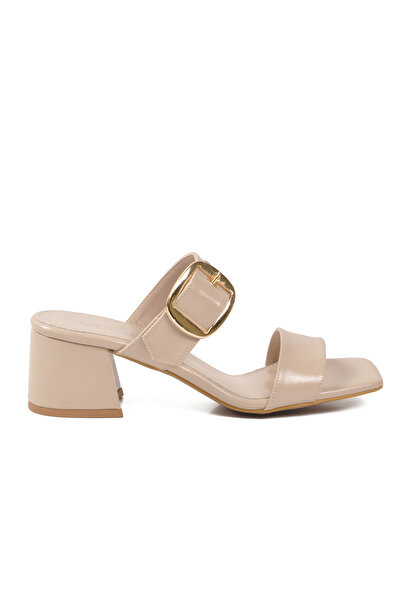 AYAKMOD Μπεζ Γυναικείες Παντόφλες 318139 Z