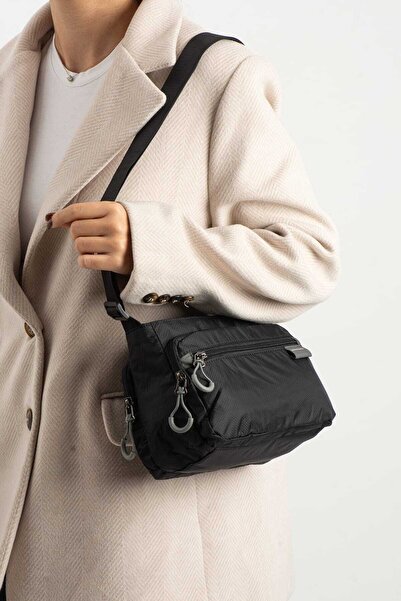 Sanmorris Αδιάβροχο υφασμάτινο τσαντάκι χιαστί πολλαπλών θέσεων για καθημεριν...