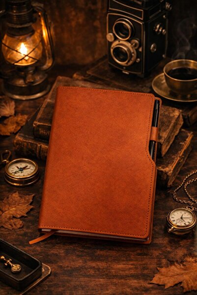 Neso Medya Grup 15x21 Termo Deri Defter, Kalem Hediyeli
