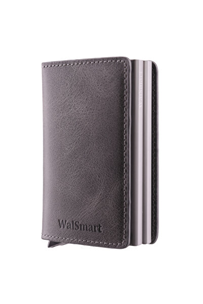WalSmart Magduo Crazy Smart Mechanism Genuine Leather Wallet