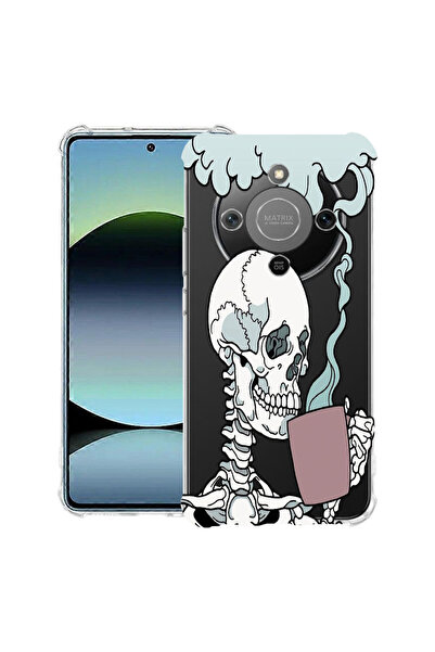 bestcase Удароустойчив калъф за Honor Magic8 Lite, с дизайн на череп, 3128364...