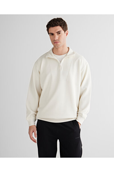 Gant Erkek Krem Relaxed Fit Sweatshirt