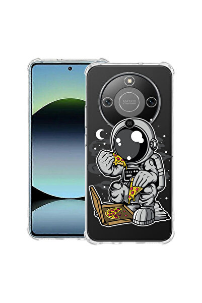 bestcase Αντικραδασμική θήκη για Honor Magic8 Lite, με σχέδιο πίτσας Astronau...