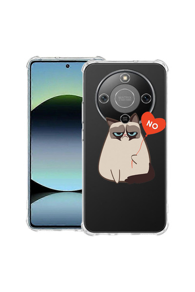 bestcase Αντικραδασμική θήκη για Honor Magic8 Lite, με σχέδιο Meme - Grumpy S...