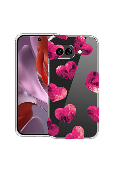 bestcase Husă Anti Shock Case For Google Pixel 10a, cu Design Heart Pattern, ...