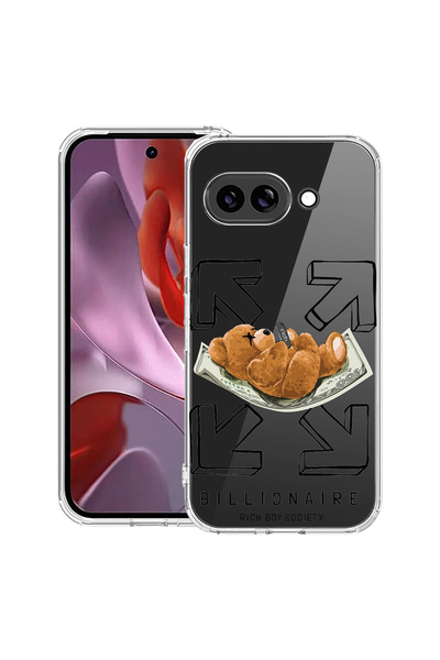 bestcase Αντικραδασμική θήκη για Google Pixel 10a, με σχέδιο Billionaire Bear...