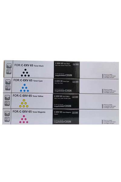 Canon C-EXV 65 Toner Set CMYK Genuine for imageRUNNER C3326i C3326 Original C...