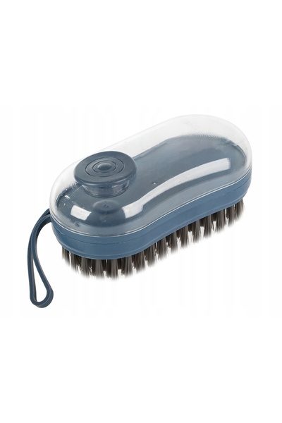 zola 3-in-1 multi-purpose brush with detergent dispenser, 5.5x11.5 cm, dark blue