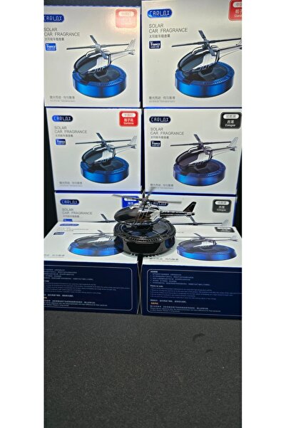 yıldırımotoaksesuar Güneş Enerjili Helikopter Araba Koku Salar Siyah