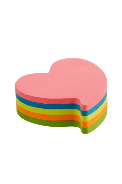 kores Notițe autoadezive 70 x 70 mm „Inimă” Roz Neon 100 de coli