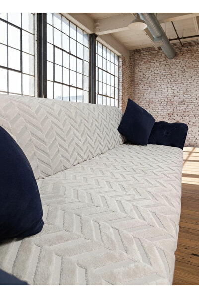 ALLGELSİN Sofa Cover Sofa Bed Cover Welsoft Fabric Sofa Cover Non-Slip Base W...