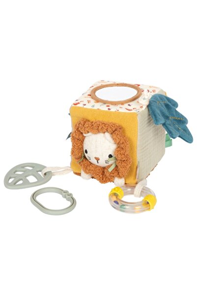 Small Foot Cub senzorial textil pentru bebeluși, Little Lion, Small Foot, 0 l...