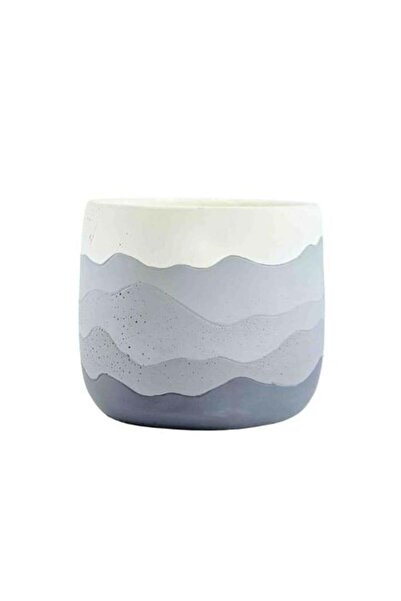 Generis Decorative Cement Vase in Gray Gradients