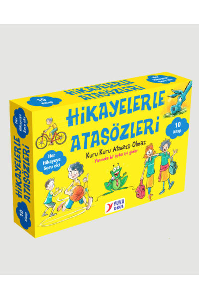 fenomen çocuk YUVA OKUL - HİKAYELERLE ATASÖZLERİ KUTULU SET + SORU KİTAPÇIĞI ...