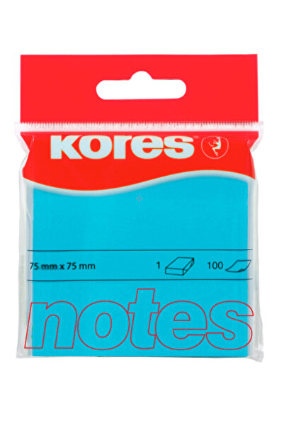 MC Micostore Notes adeziv 75*75mm albastru neon 100 file kores