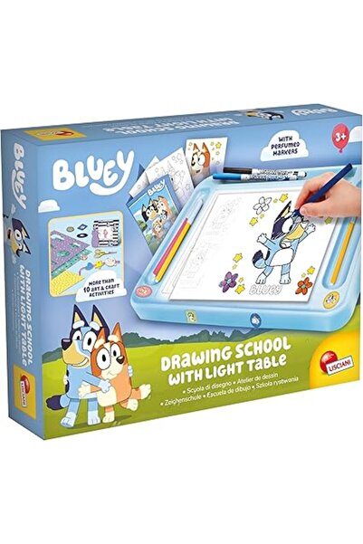 bluey مدرسة الرسم مع طاولة إضاءة