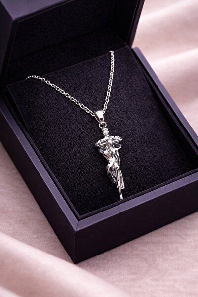 Westia Minimal Figure Female Silhouette Steel Necklace |   Elegant Artistic D...