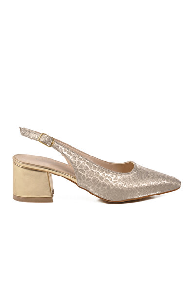 AYAKMOD Gold Women's Evening Dress Shoes 417688 Z