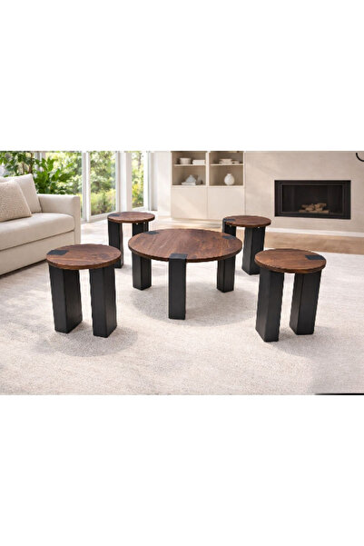 DEC22 Service table set with an innovative wooden design