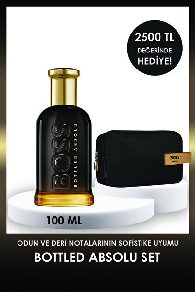 BOSS Bottled Absolu Parfum Intense 100 ml Erkek Parfüm + Çanta
