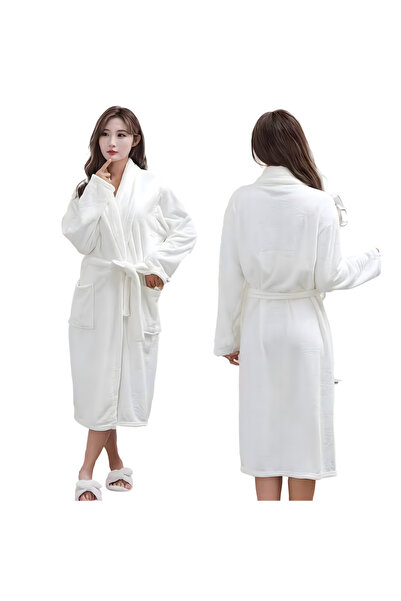 zola Women's bathrobe, one size fits all, length 110 cm, soft and warm, waist...