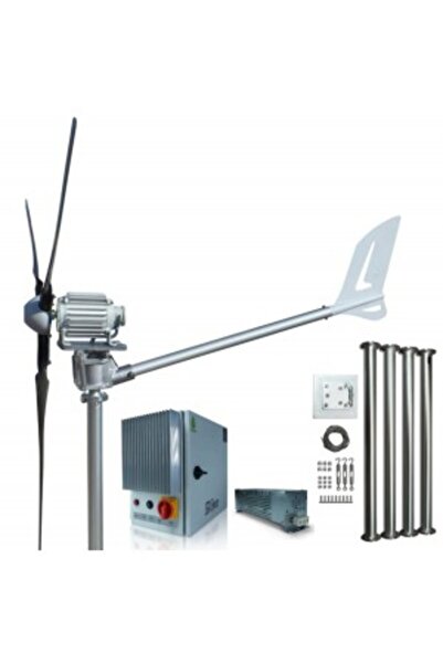 istabreeze Set 1500W 48V Windsafe Korumalı Rüzgar Türbini + Wind Pro Şarj Kon...