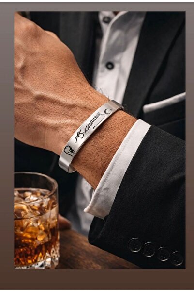 HER ŞEY NOTA www.herseynota.com Ataturk Signed Steel Bracelet – Silver Color ...