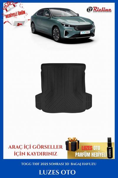 Rizline Togg T10F 3D Bagaj Havuzu 2026 Model Uyumlu