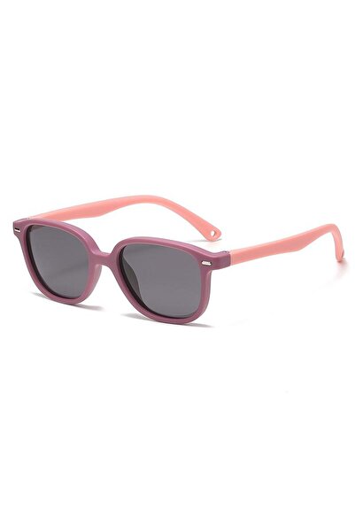 Atom Kids Polarized Square Sunglasses 100% UV 400 Protection - Pink