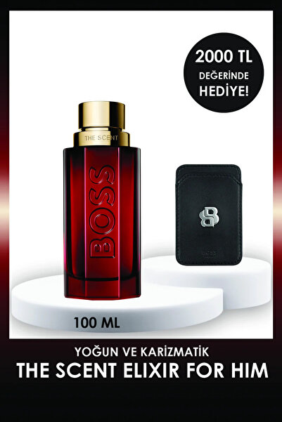 BOSS The Scent Elixir Parfum 100 ml Erkek Parfüm + Kartlık