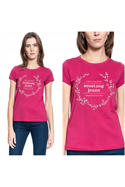 Mustang Tricou Dama, Mustang, Alina C Print, Marime S, Bumbac, Maneca Scurta,...