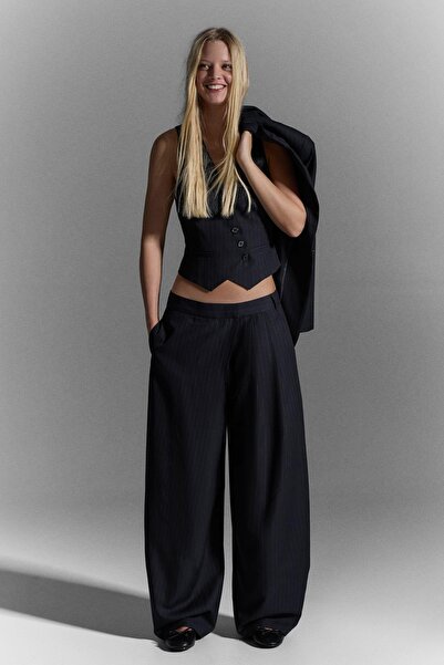 Bershka Çapraz belli bol kesim pantolon