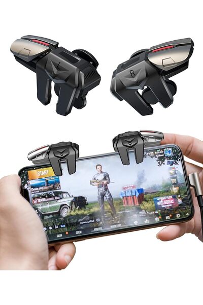 Generic جهاز تحكم احترافي للعبة ببجي موبايل، 4 أزرار، يدعم نظامي التشغيل iOS ...