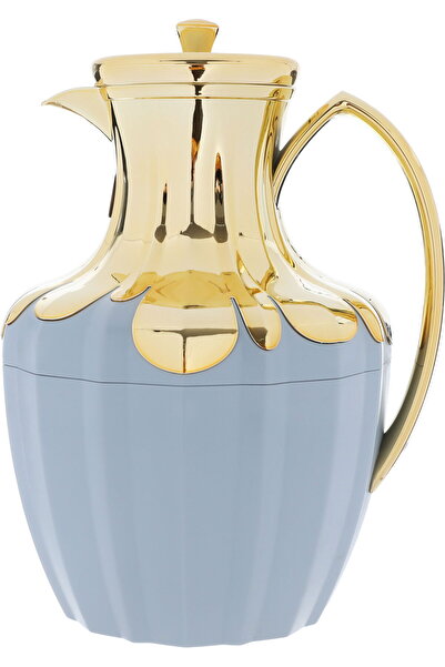 Generic ترمس إيفرست شادن، سعة 1 لتر، وعاء داخلي زجاجي، غلاف خارجي بلاستيكي - ...