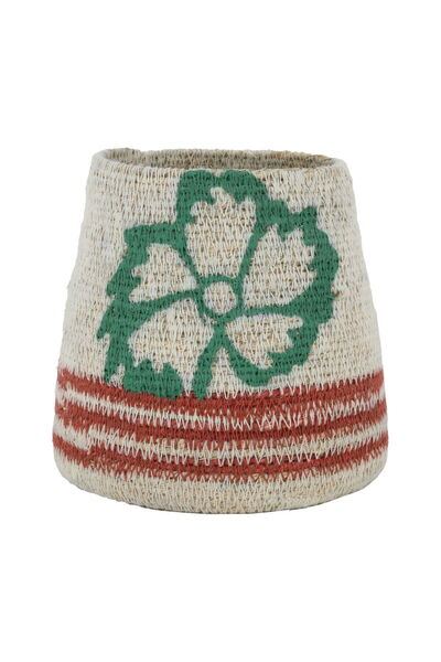 Generic سلة تخزين من الخوص من معرض السيف، 14 سم - بيج