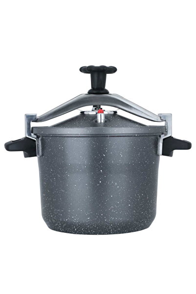 Generic طنجرة ضغط من الجرانيت من معرض السيف، سعة 8 لتر - رمادي