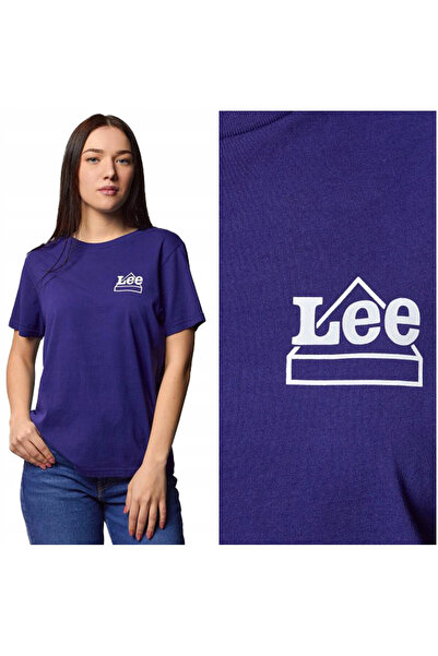 Lee Tricou Dama, Lee, Mini Logo Tee, 100% Bumbac, Regular Fit, Marime S, Alba...