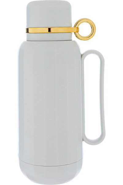 Generic ترمس رحال تايملس، سعة 1 لتر، وعاء داخلي من الزجاج الحراري، غلاف خارجي...