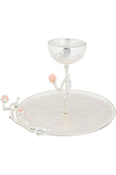 Generic طبق تقديم من الفولاذ من معرض السيف، 28×28×22 سم - فضي