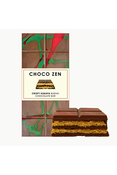 Choco Zen دبي شوكولاتة كريسبي كنافة بونيسيمو لوح شوكولاتة الحليب 190 جم