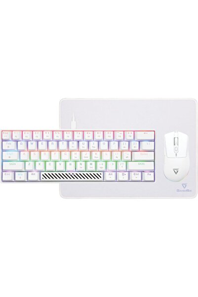 Generic حزمة ألعاب GamerTek Alpha Pack - أبيض